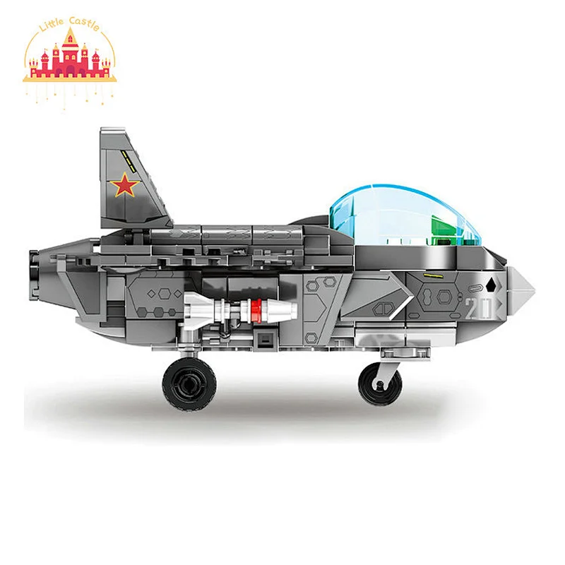Popular Model Building Blocks Set Plastic DIY Fighter Aircraft Toy For Kids SL13A507