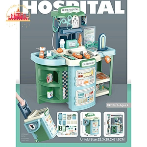 2 In 1 Doctor Set Toys Educational Play House Plastic Medical Table For Kids SL10G288