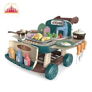 Wholesale Building Blocks Pretend Play DIY Plastic Coffee Shop Toy For Kids SL10D839