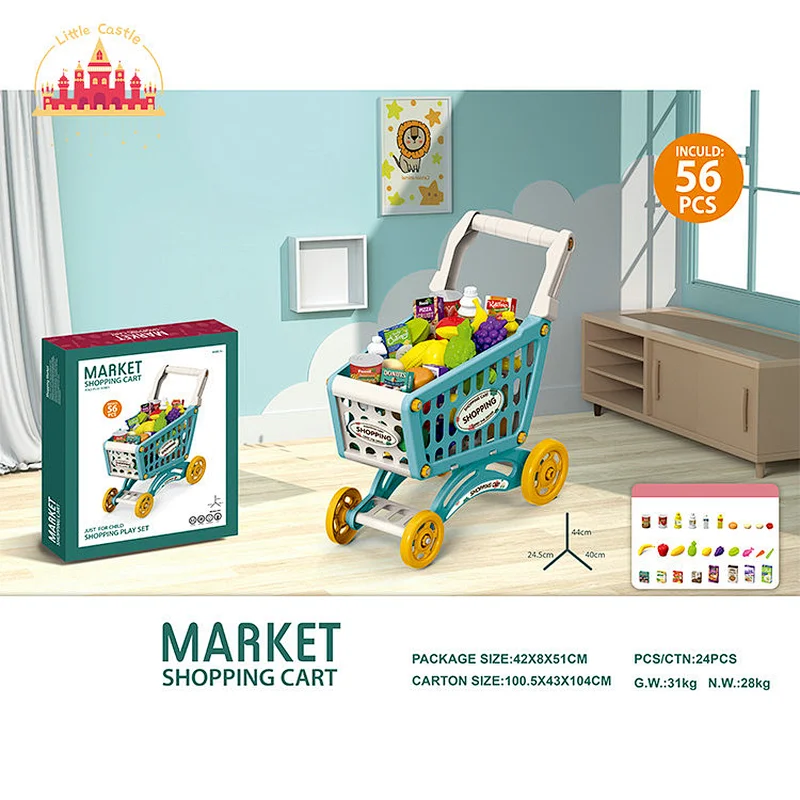 Factory Direct Pretend Play 47 Pcs Plastic Supermarket Set Toys For Kids SL10E002