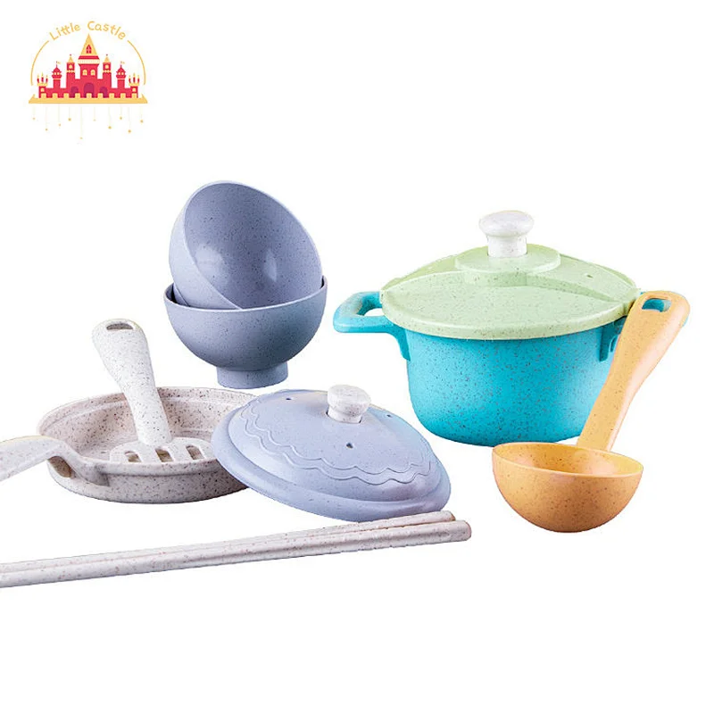 Kitchen Pretend Play Eco-friendly Simulation 14 Pcs Kettle Set Toy For Kids SL10D778