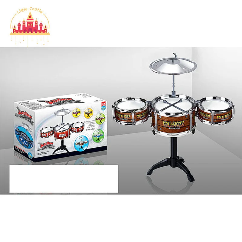 Kids Musical Instrument 5 Pieces Plastic Combo Rock Jazz Drum With Chair SL07E073