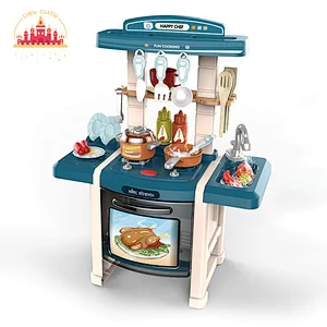 Wholesale 65 CM Spray Cooking Table 33 Pcs Plastic Kitchen Set Toys For Kids SL10C199
