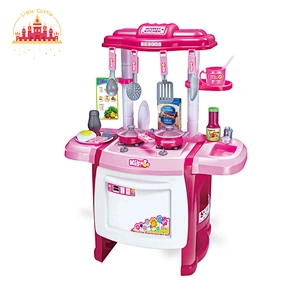 Fashion Pink Simulation Kids Mini Plastic Kitchen Toy With Sound Light SL10C068