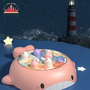Cartoon Whale Plastic Hammer Toy Kids Early Educational Whack-a-mole Game SL01A402