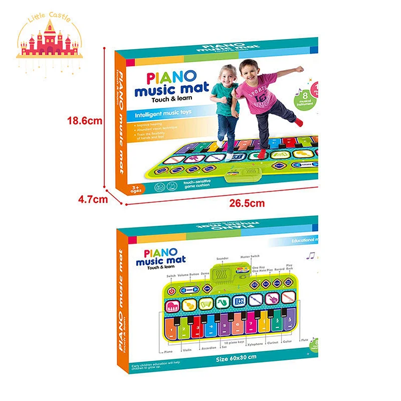Customize Educational Colorful Electronic Piano Keyboard Play Mat For Kids SL07D039