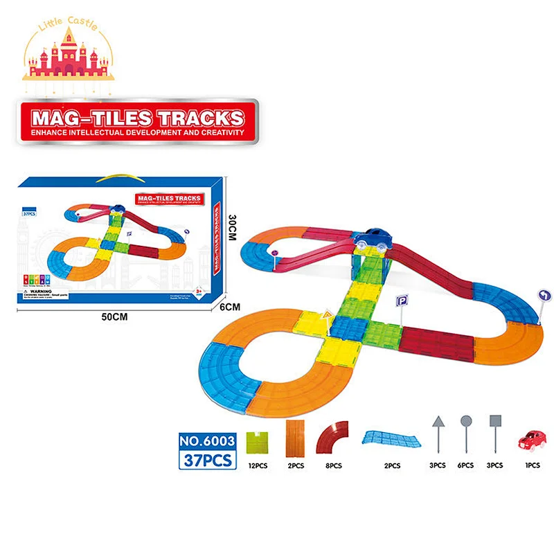 Educational DIY Building Blocks 52 Pcs Plastic Magnetic Stick Toy For Kids SL13E073