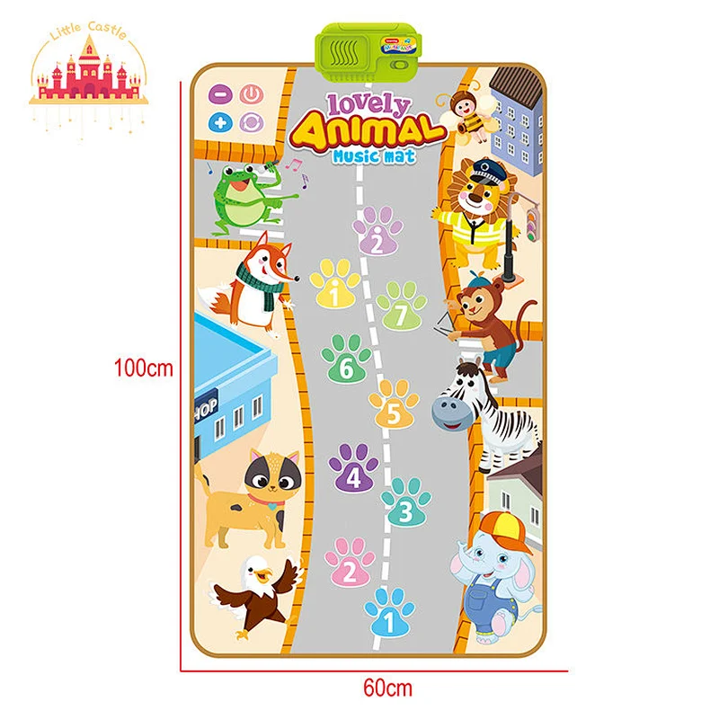 Lovely Animal Walking Learning Toy Electronic Musical Play Mat For Kids SL07D021
