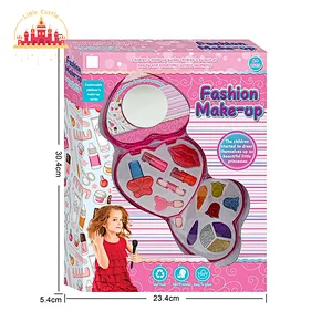 Wholesale Kids Pretend Role Play 2 Layers Plastic Cosmetics Box With Mirrors SL10A384