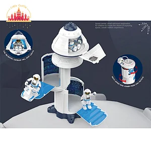 Custom Kids Space Exploration Toy Plastic Space Station Set With Light Music SL04A329