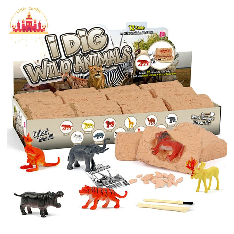 Wholesale DIY 12Pcs Dig and Discovery Insect Excavation Kit For Kids SL17A076
