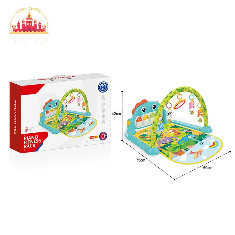 Multifunctional Piano Fitness Rack Baby Dinosaur Play Mat With Light Music SL08K082