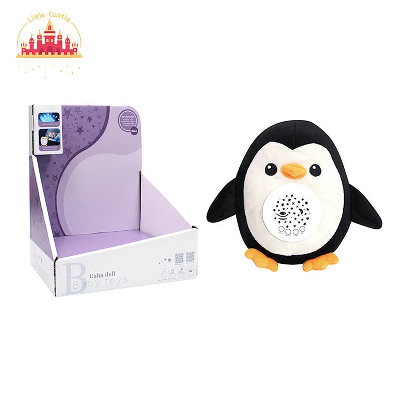 Hot Sale Dog Smoothing Night Light Muscial Projection Plush Toy For Baby SL21E012