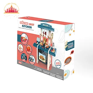 Wholesale 65 CM Spray Cooking Table 33 Pcs Plastic Kitchen Set Toys For Kids SL10C199
