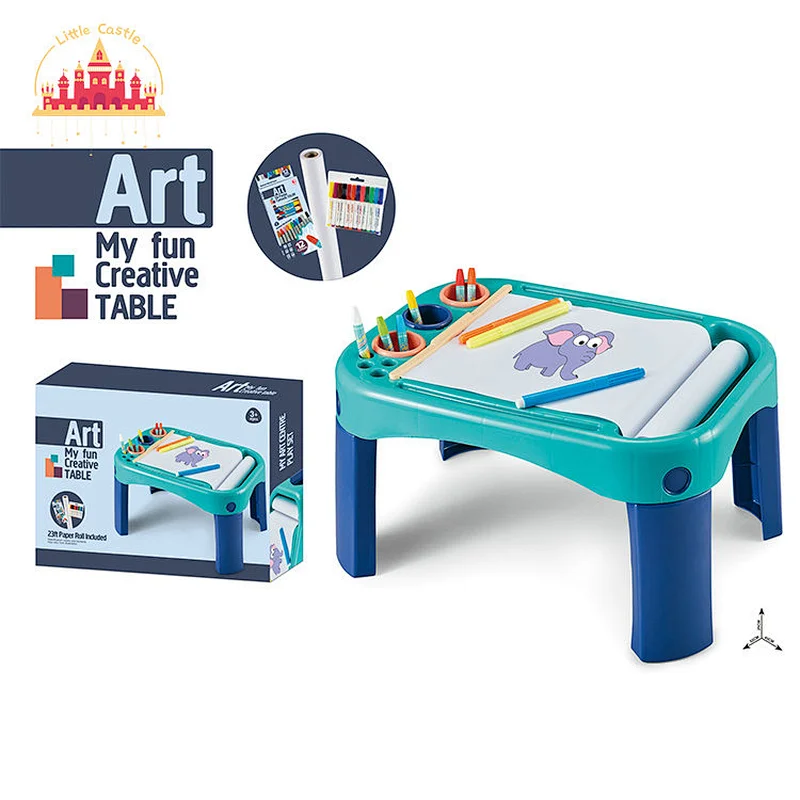 Multifunctional 2 In 1 Art Learning Table Double-sided Drawing Board For Kids SL12B067