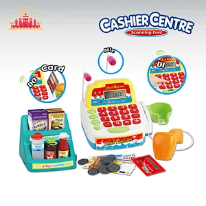 Supermarket Pretend Play Electronic Plastic Cash Register Toy Set For Kids SL10E041