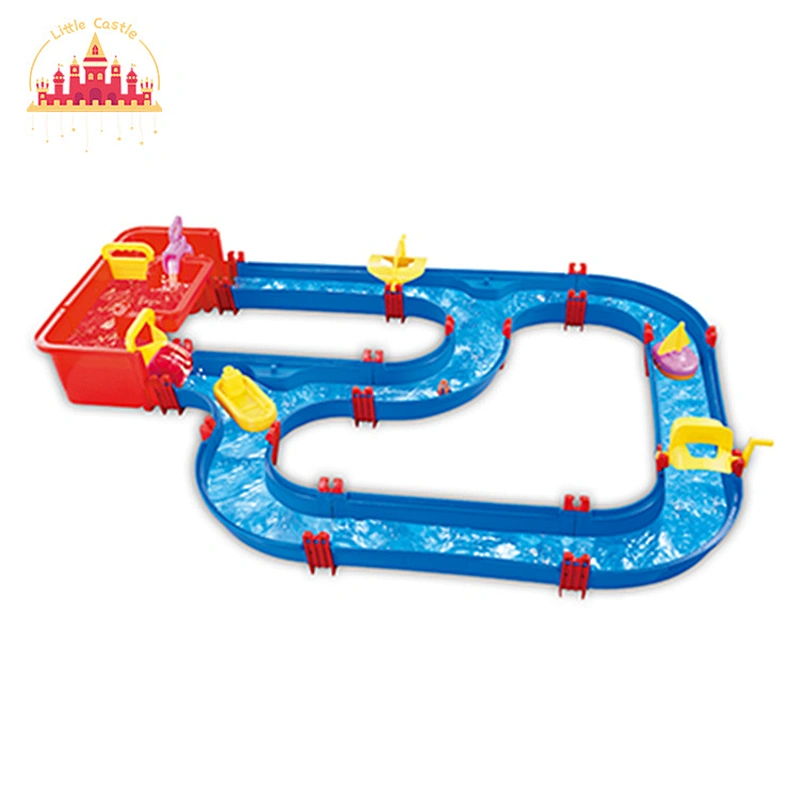 Hot Selling Kids 42 Pcs DIY Mini Water Park Plastic Water Track Set Toy SL01A388