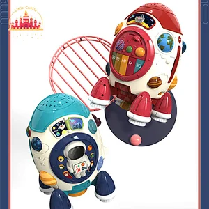 Wholsale Educational Musical Toy Rocket Shape Plastic Pat Drum For Kids SL12D008