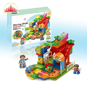 114 Pcs Building Brick Set Educational Assembly Plastic Block Train Toy For Kids SL13A515