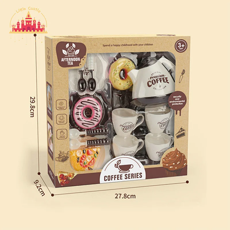 New Arrival Afternoon Tea Pretend Play Plastic Coffee Set Toys For Kids SL10D380