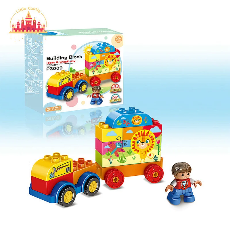 114 Pcs Building Brick Set Educational Assembly Plastic Block Train Toy For Kids SL13A515