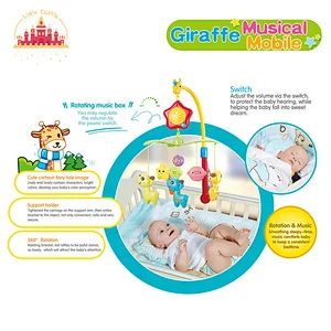 Popular Light Musical Crib Mobile Electric Plastic Deer Bed Bell For Baby SL08K092