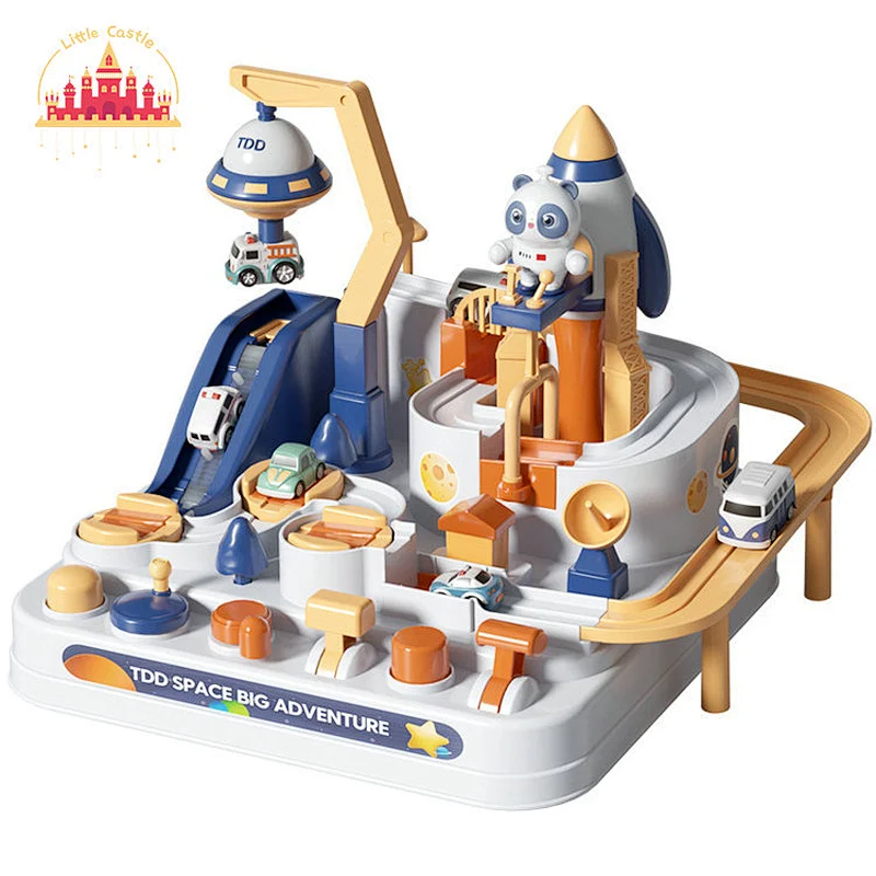 New Design Electric Track Set Multilayer Plastic Car Park Building Toy For Kids SL04B025