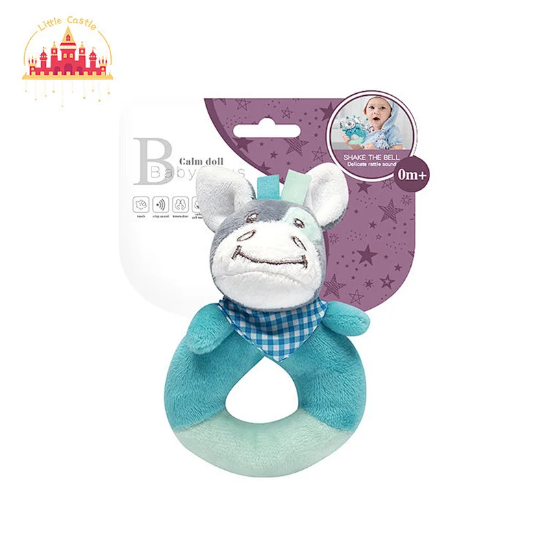 Hot Selling Soft Plush Stuffed Handbell Soothing Cow BIBI Stick For Baby SL21E042