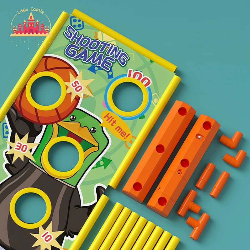 Factory Direct Kids Shooting Game Plastic Gun Toy With Standing Target SL01A401