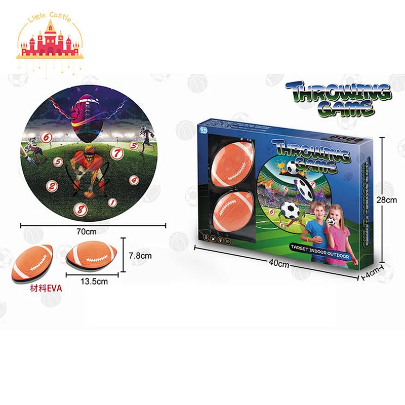 Popular Outdoor Game Cloth Dart Board Plastic Rugby Throwing Toy For Kids SL01F096