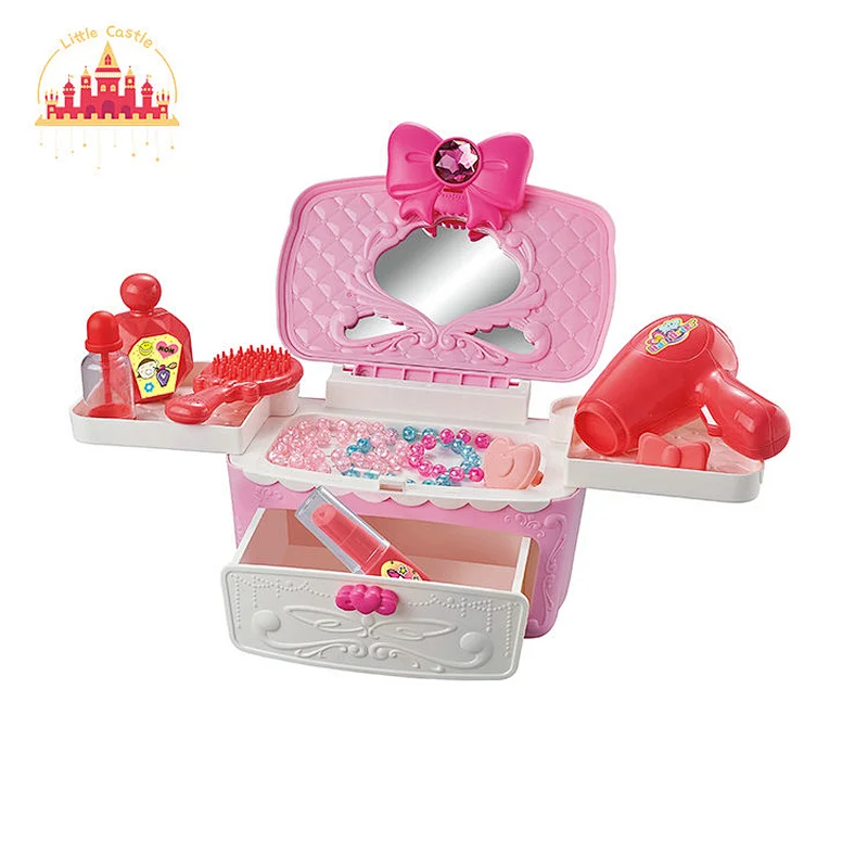 New Design Pretend Play Makeup Set Toy Fashion Plastic Dressing Table For Kids SL10D801