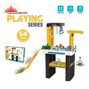 Kids 54 Pcs Construction Tool Toy Set Plastic Engineering Tool Bench SL03D002