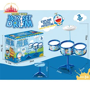 Popular Educational Musical Toy Plastic Cartoon Jazz Drum Set For Kids SL07A034