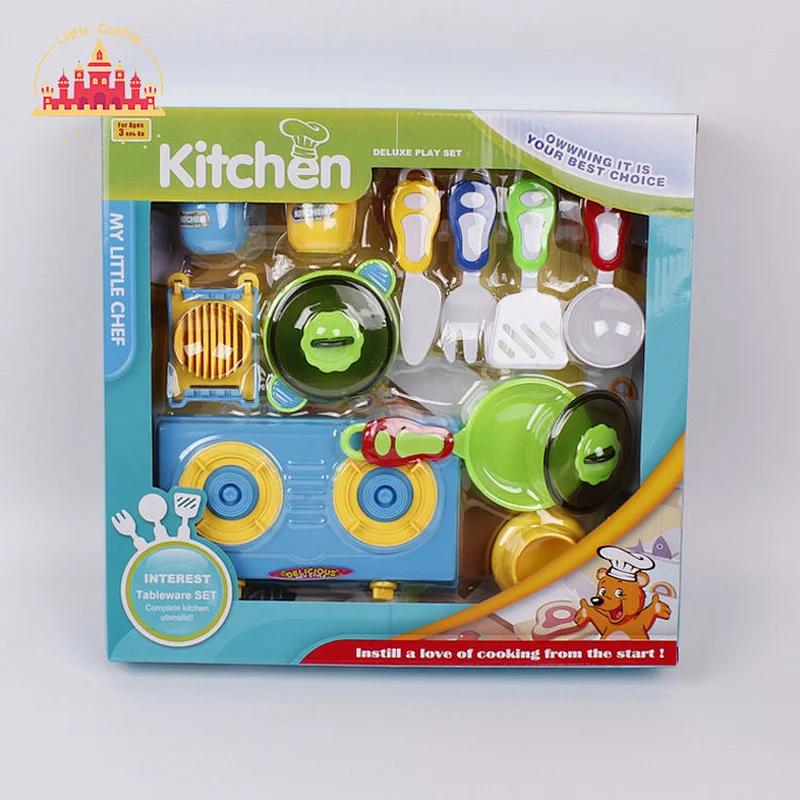 Factory Direct Cooking Pretend Play Plastic Kitchenware Set Toy For Kids SL10D704