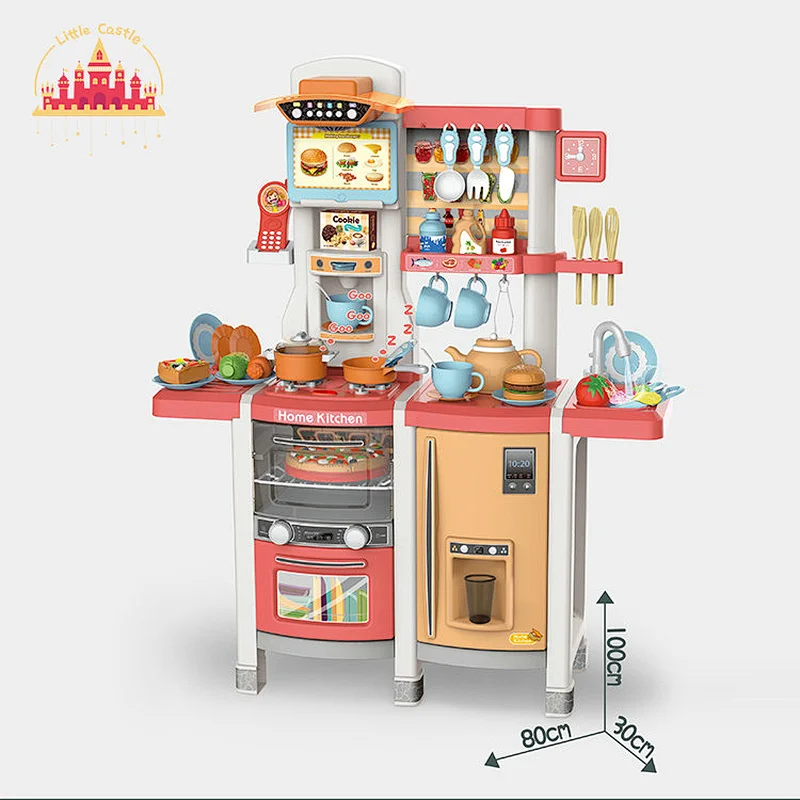 65 Pcs Cooking Play Set Multifunctional Plastic Spray Kitchen Toy For Kids SL10C183