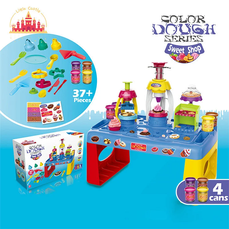 Creative DIY Ice Cream House Plastic Color Clay Table Set For Kids SL10D504
