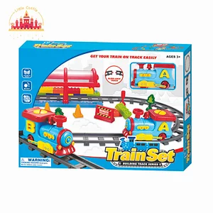 Popular Educational DIY 42 Pcs Plastic Electric Train Track Set For Kids SL04C014