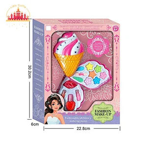 Hot Sale Non-toxtic Cosmetics Toys Ice Cream Plastic Makeup Box For Kids SL10A534