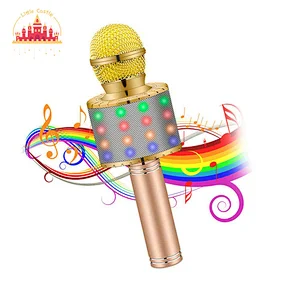 Popular Home Party Handheld Portable Karaoke Microphone With LED Lights SL07C008