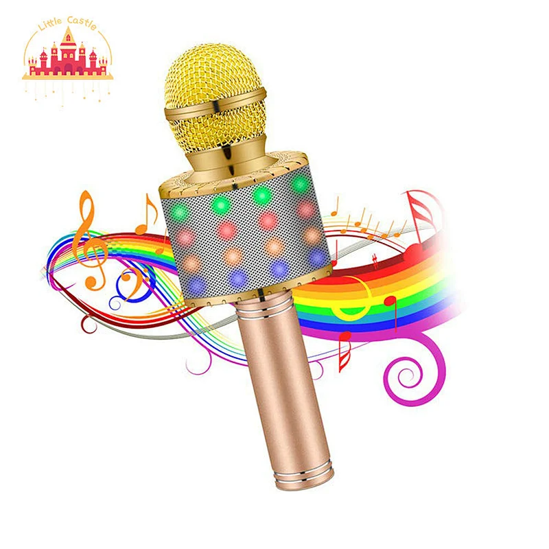 Popular Home Party Handheld Portable Karaoke Microphone With LED Lights SL07C008