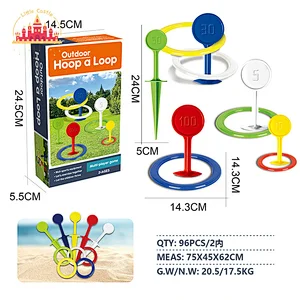 Hot Sale Outdoor Interactive Game Play Set Plastic Ring Toss Toy For Kids SL01F291