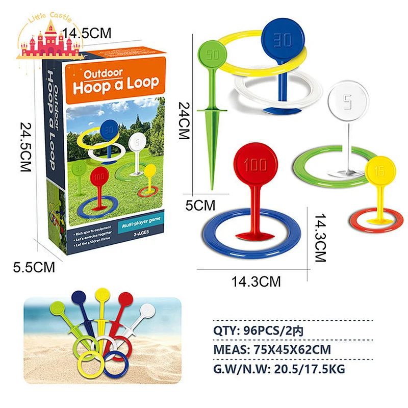 Wholesale Kids Outdoor Sports Game Plastic Headband Hoop Toy With Balls SL01F288