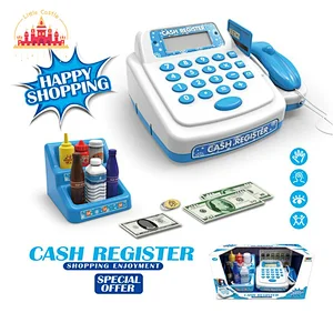 Kids Educational Shopping Game Plastic Cash Register Set Toy With Sound Light SL10D496