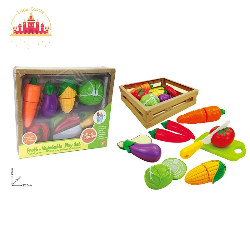 11 Pcs Role Play Kitchen Cooking Pretend Cutting Food Toys For Kids SL10B065