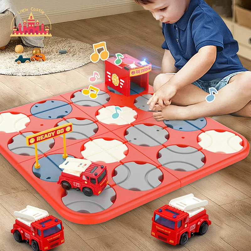 New Design Electric Track Set Multilayer Plastic Car Park Building Toy For Kids SL04B025