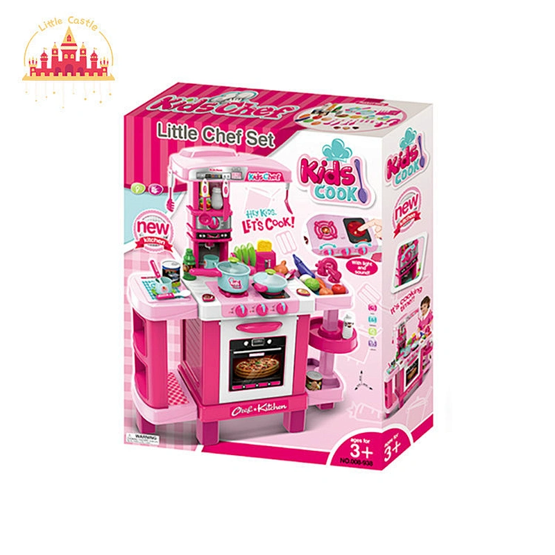Funny Cooking Game Induction lighting Plastic Kitchen Table Toy For Kids SL10C374