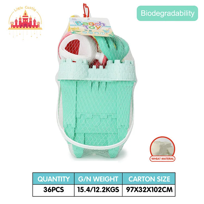 Hot Selling Kids Outdoor Beach Toy 6 Pcs Truck Shape Sand Tools Set SL19A007