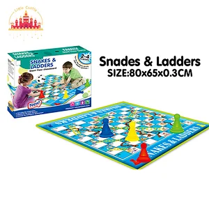 High Quality Family Board Game Foldable Snake & Ladders Chess Mat For Kids SL11A097