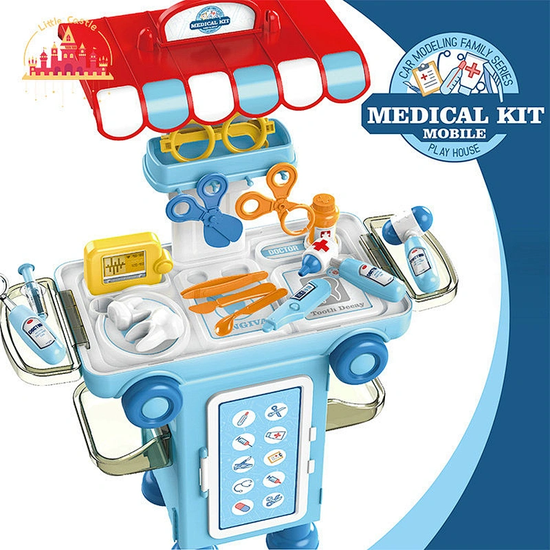 Popular Doctor Pretend Role Play 2 In 1 Plastic Medical Cart Toy For Kids SL10G272