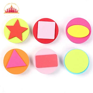 Art Craft Drawing Tools Colorful EVA Cartoon Ocean Life Stamp Set For Kids SL18A009